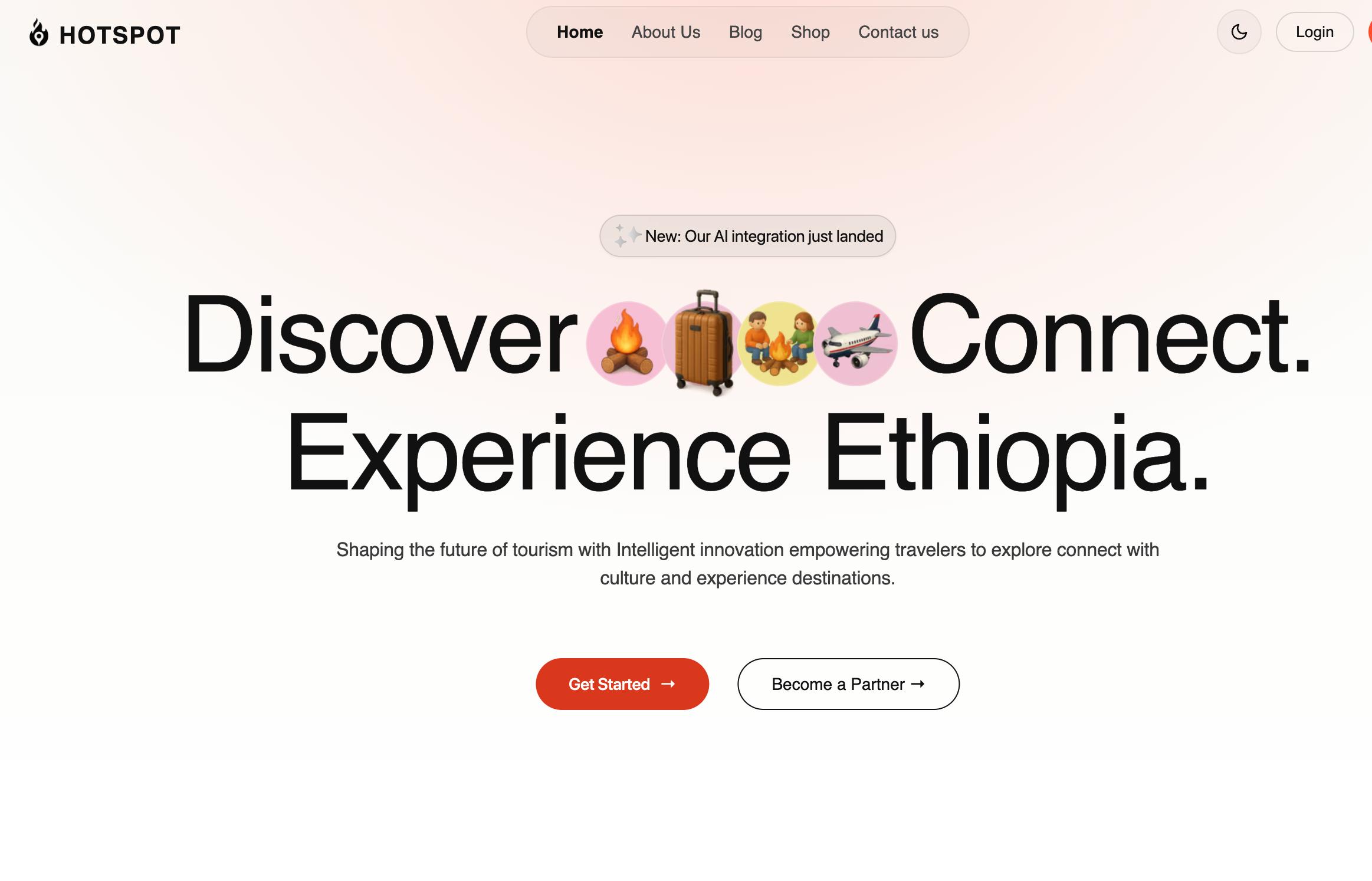 HotSpot tour operator dashboard and analytics interface